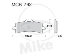 §-Bremsbeläge Lucas TRW-Moto Typ > MCB792 CRQ GSX-R600/750 `11-