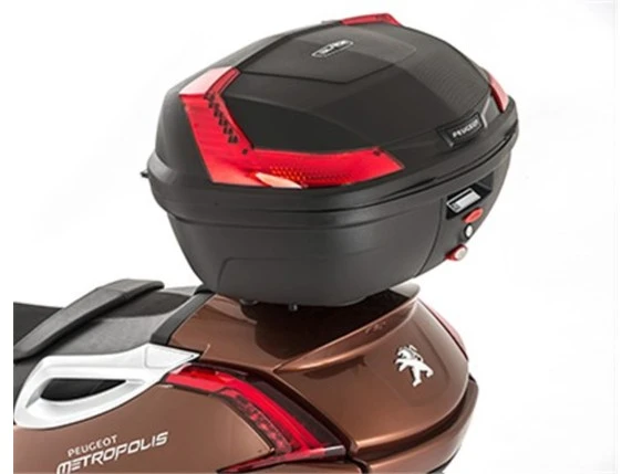 Topcase Peugeot Metropolis Mit Rote Reflektoren 1 Topcase Peugeot Metropolis Mit Rote Reflektoren
