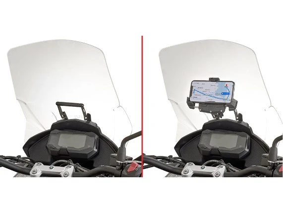Givi Halterung Zur Montage Am Windschild Für Navi S902A S920M/L, 1 Givi Halterung Zur Montage Am Windschild Für Navi S902A S920M/L,