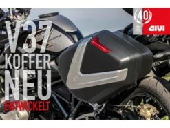 Givi V37 - Seitenkoffer Satz Monokey Rote Reflektoren -Suzuki Verkaufsgeschäft v37 start 1001266